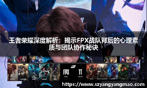 王者荣耀深度解析：揭示FPX战队背后的心理素质与团队协作秘诀